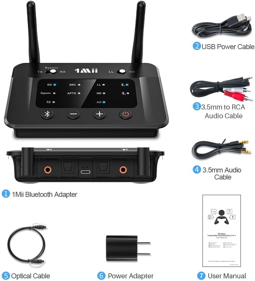 Bluetooth Splitter for Wired & Wireless - Optical RCA