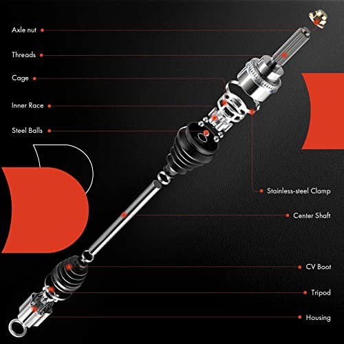 CV Axle Shaft Assembly Compatible with Saturn Front Driver or Passenger Side