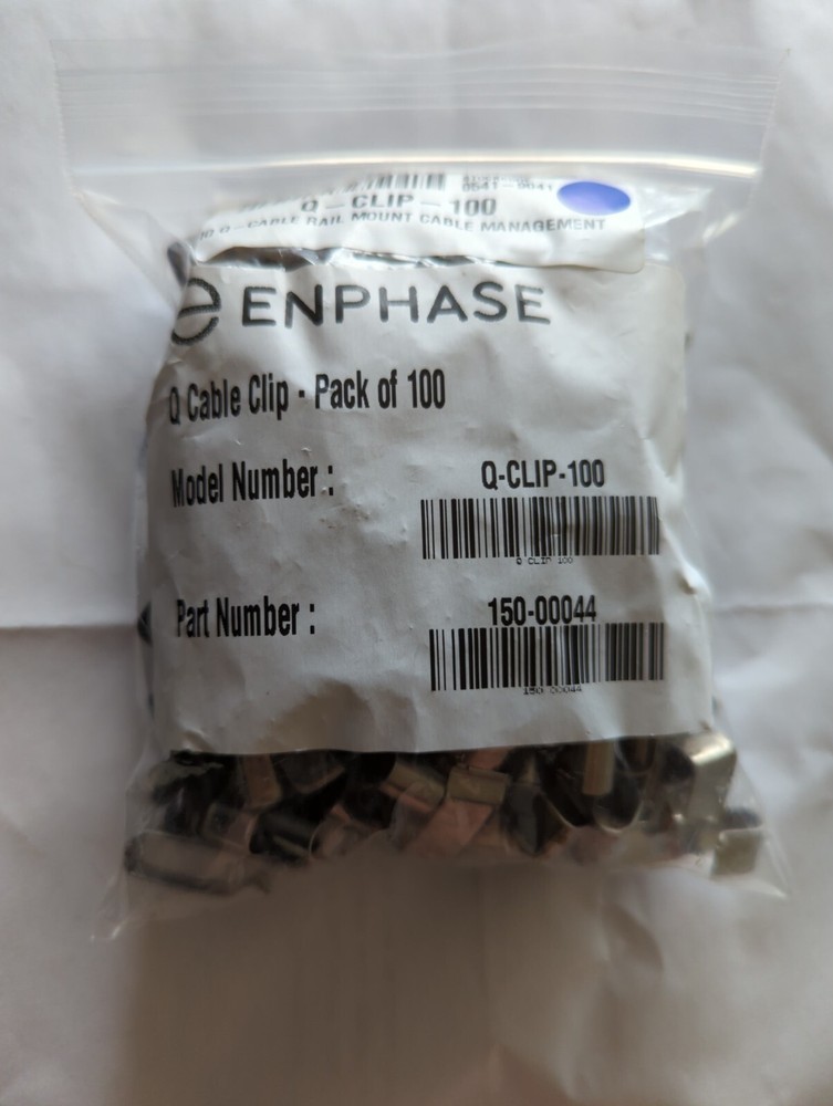 Enphase, Q Cable Clips, Pack of 100