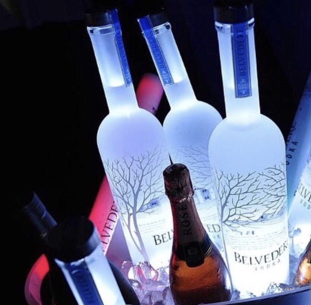 GLORIFIER DISPLAY BOTTLE GLOW LIGHT UP BOTTLE VIP -5 PACK-