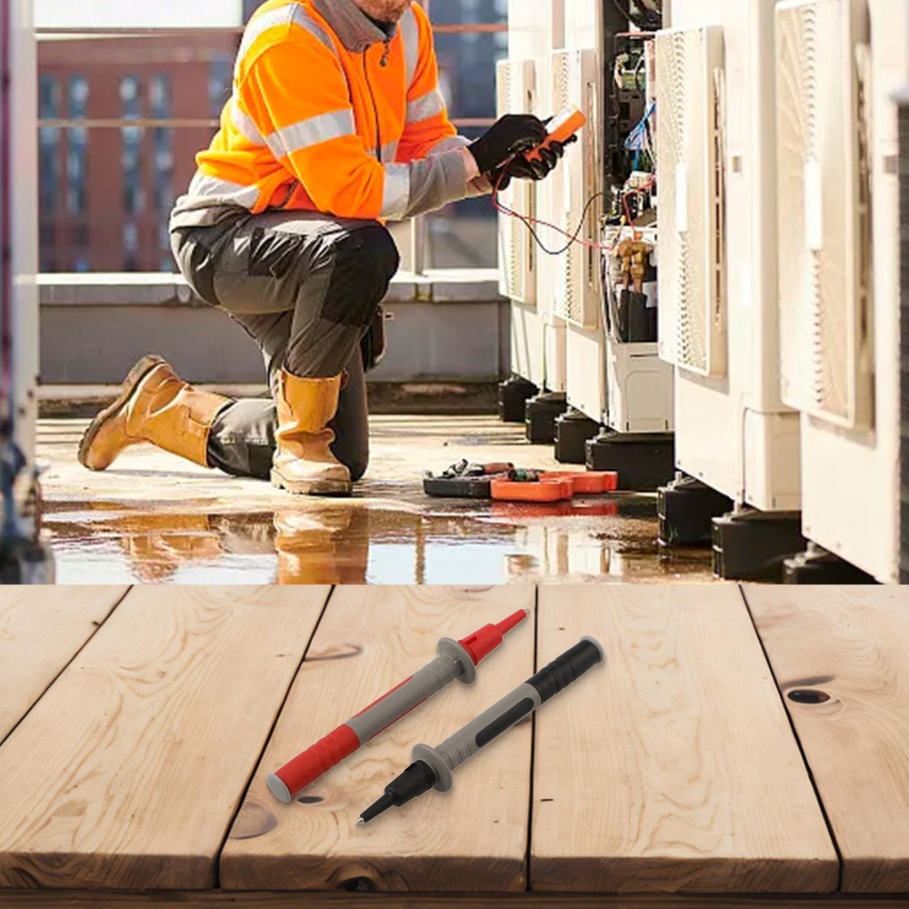 Innovative Design 2pcs Multimeter Probes Featuring Replaceable Needles