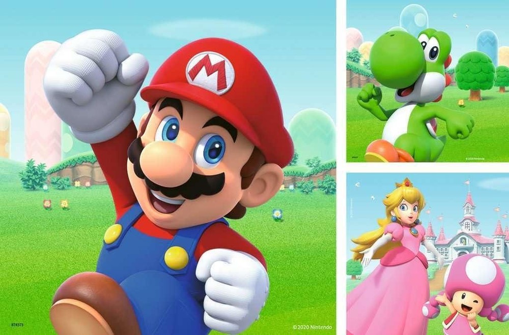 Ravensburger Super Mario Jigsaw Puzzle 3x49pc