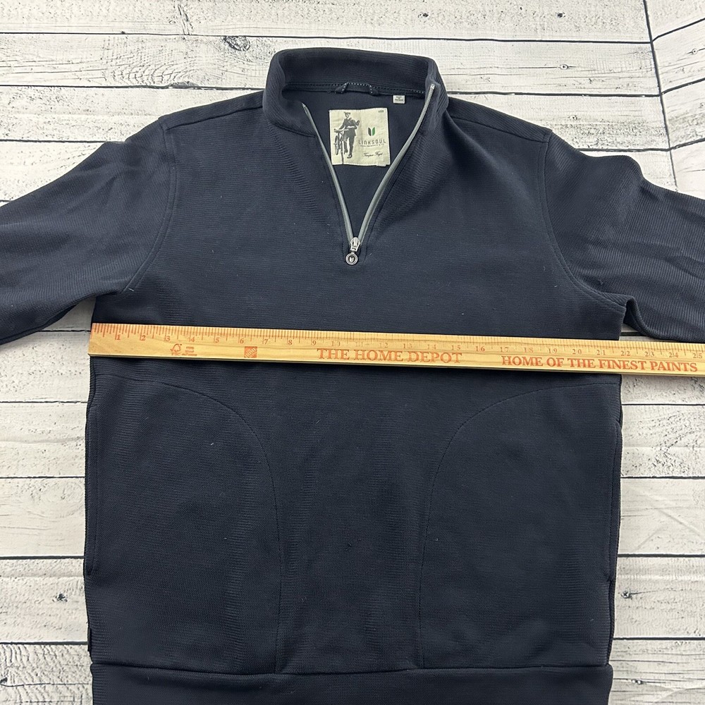 Linksoul 1/4 Zip Pullover Jacket Men's Medium Blue