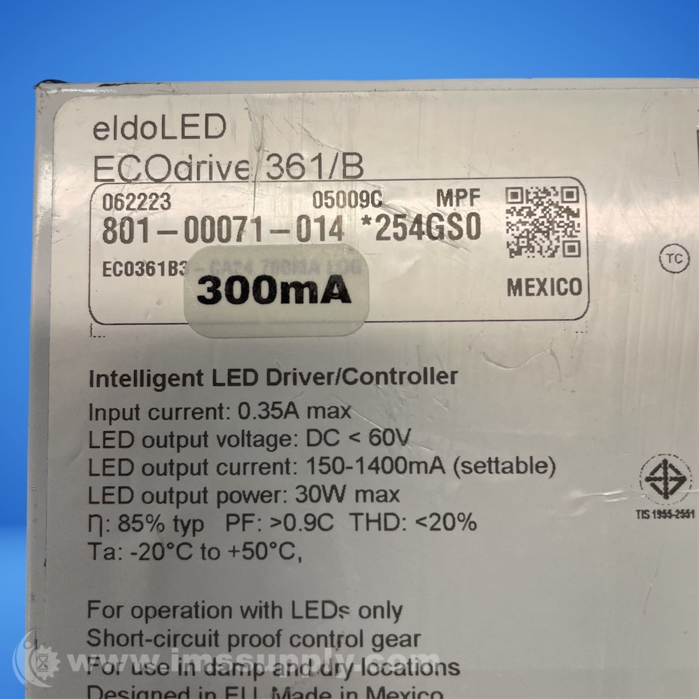 EldoLED 801-00071-014 Type 300mA FNIP