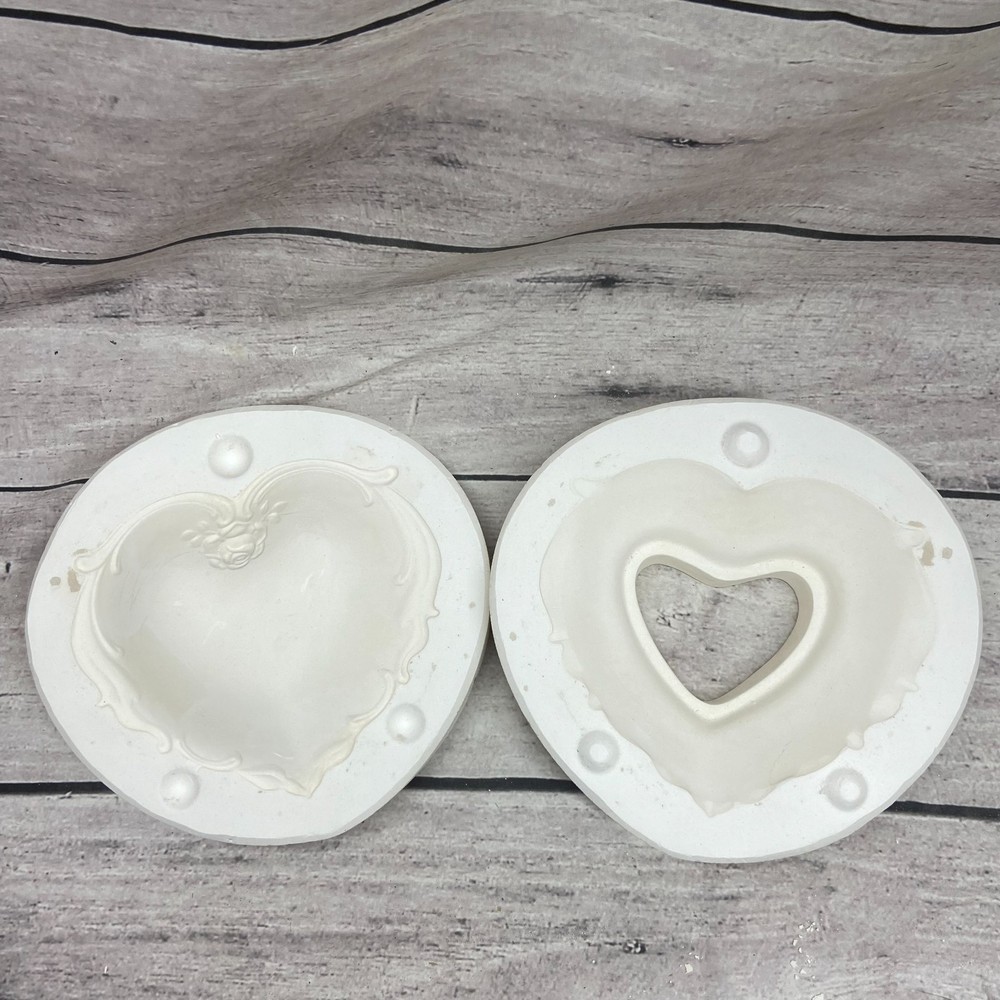 Unbranded Ceramic Casting Mold Heart Dish