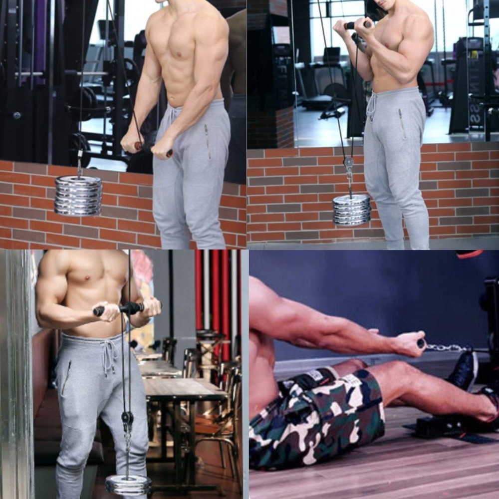 LAT Pull Down Bar Cable Machine Attachmenet Gym Exercise Pulldown bar for Exe...