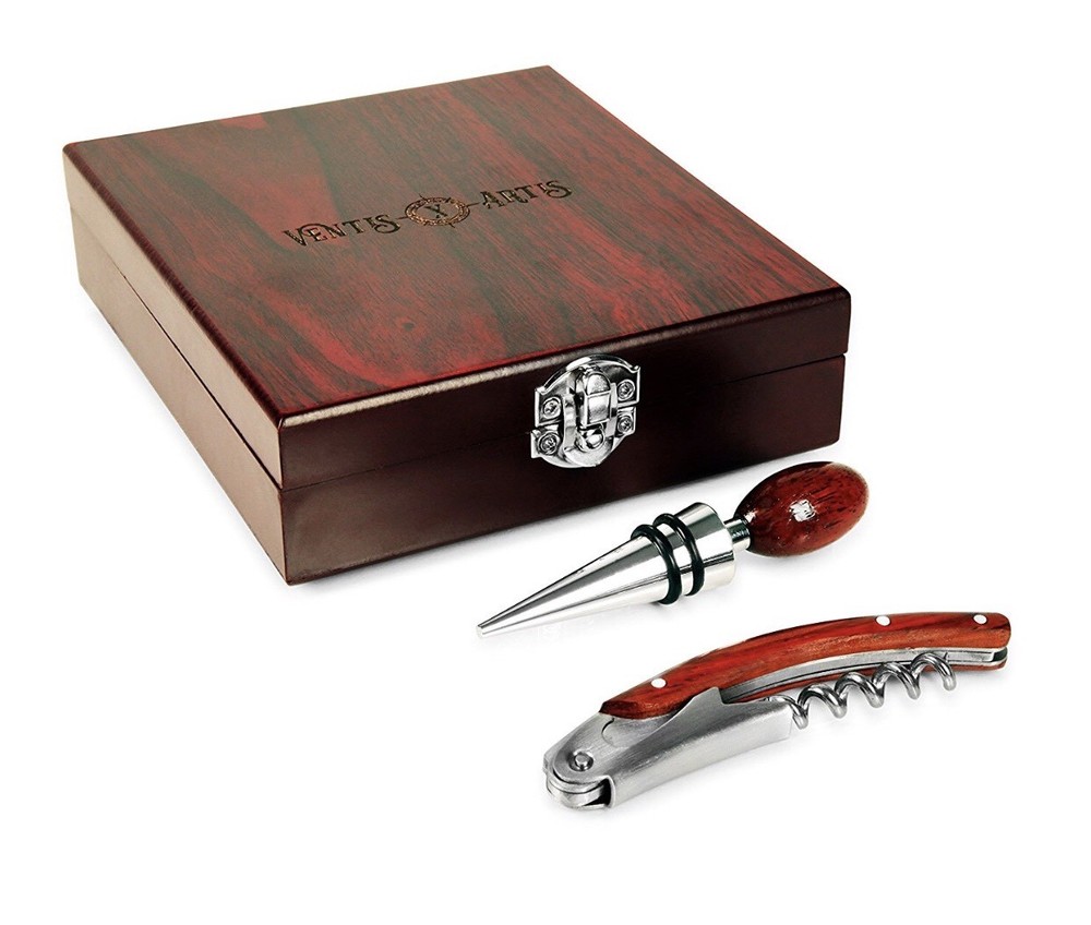 Wine Key Cork Screw Wine Stopper Gift Set