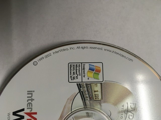 Vintage WinDVD 4 Software CD 1999-2002 InterVideo Windows XP, 2000, ME, 98 NT