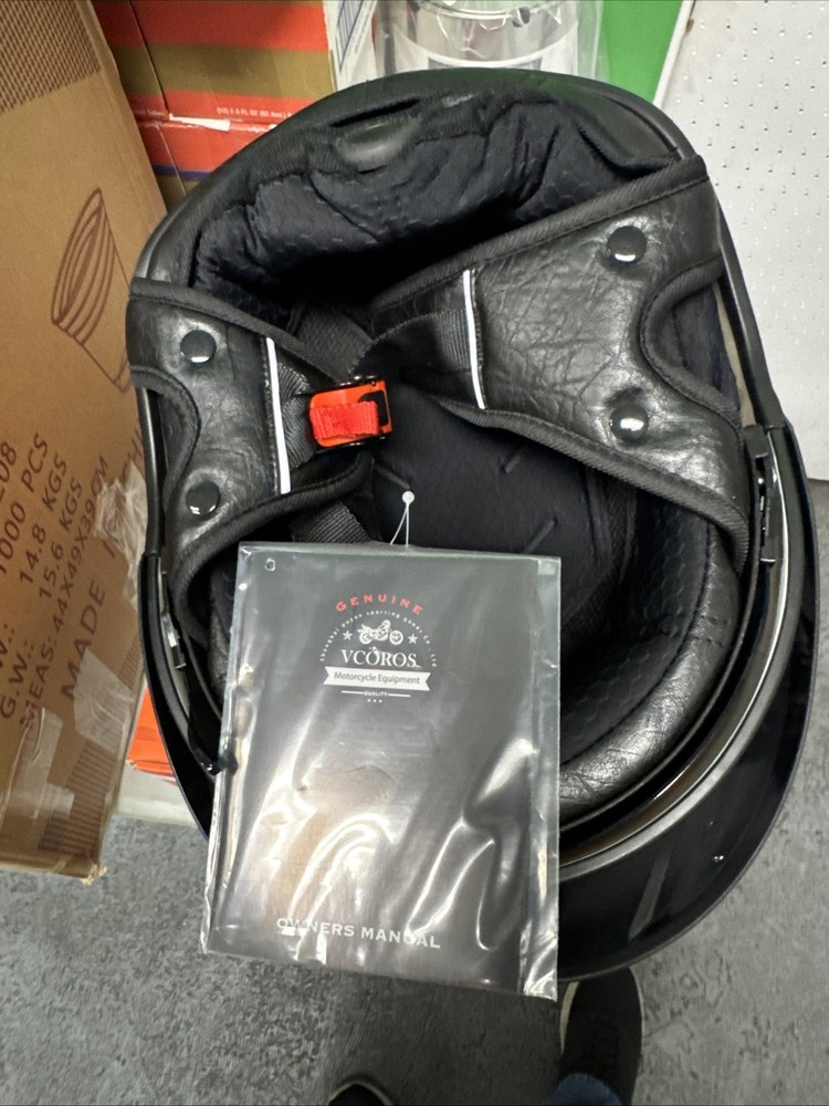 VCOROS Half Helmets Motorcycle Open Face Sun Visor Quick Release Adjustable.