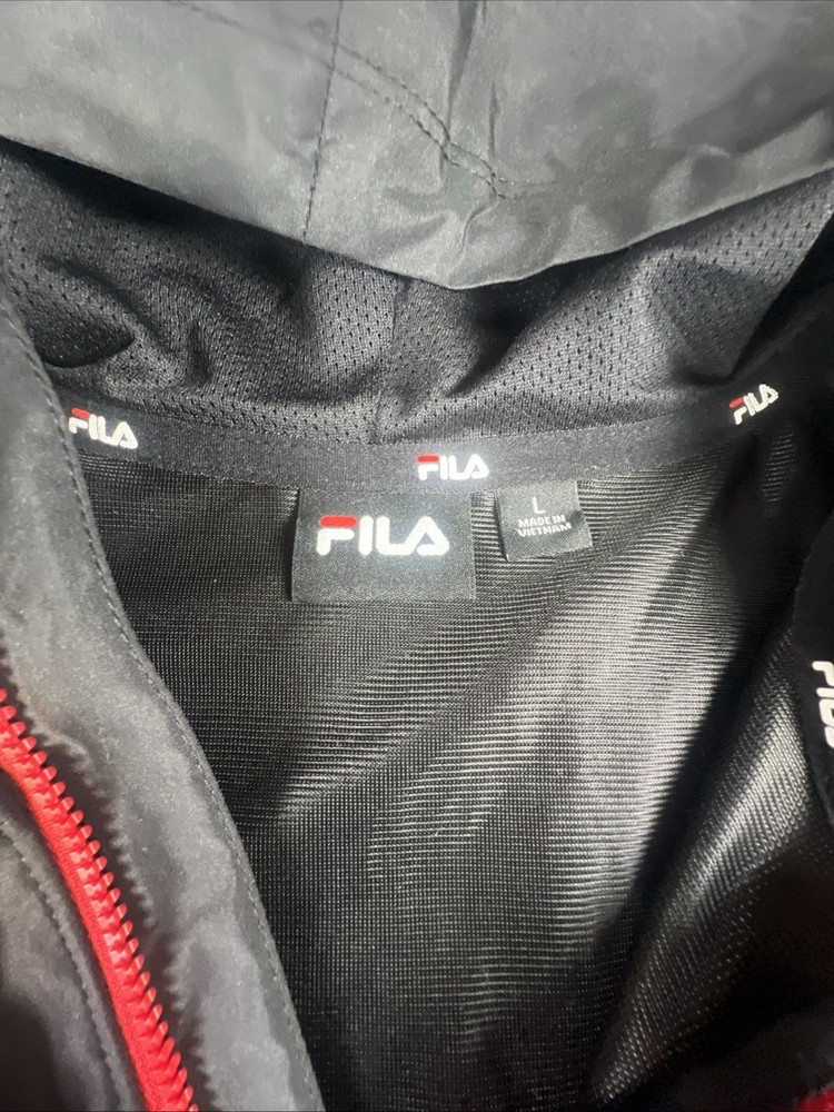 FILA Men's Pullover Windbreaker Jacket 1/4 Zip Size Large - NWT