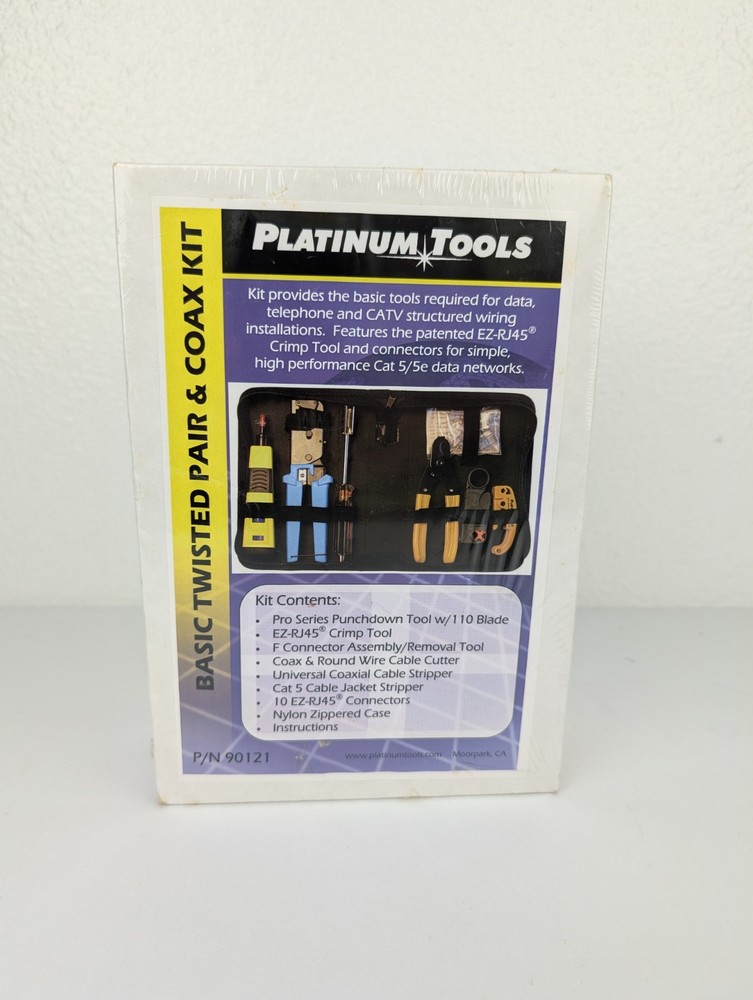 Platinum Tools Basic Twisted Pair & Coax Kit P/N 90121