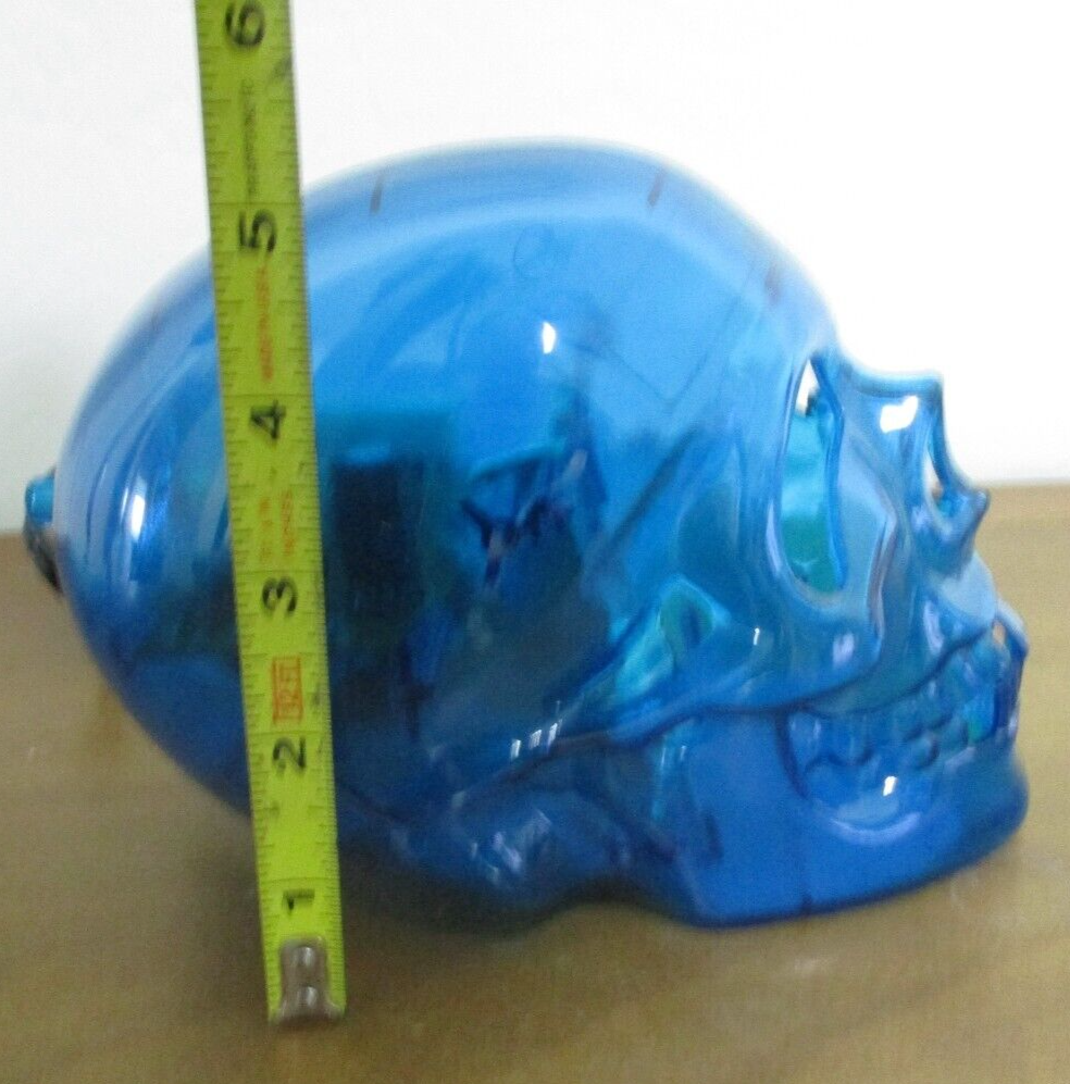 Unique! Strobe Light Skull! Blue Translucent! With Adjustable Strobe! 110 Volt