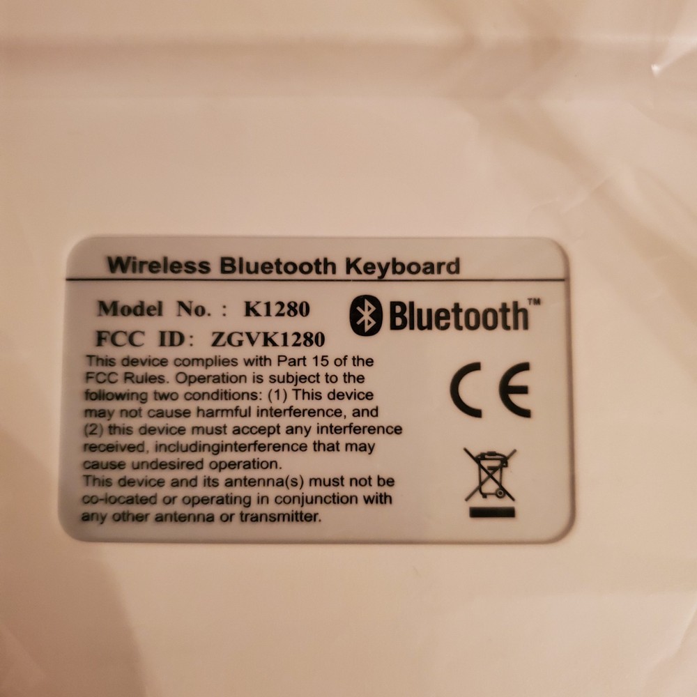 New X5 Bluetooth Wireless Mini Keyboard Apple iOS & Android Phone Tablet White