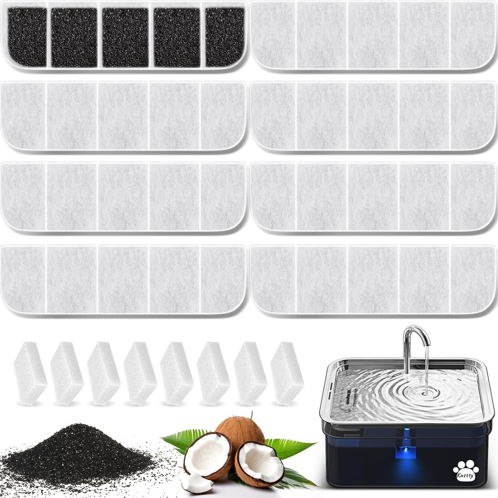 8 Pack Replacement F-ilters with 8 P-ump for White