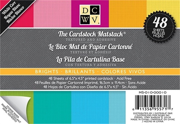DCWV Matstack 6.5"x4.5" 48/Pkg-Brights - 3 Pack