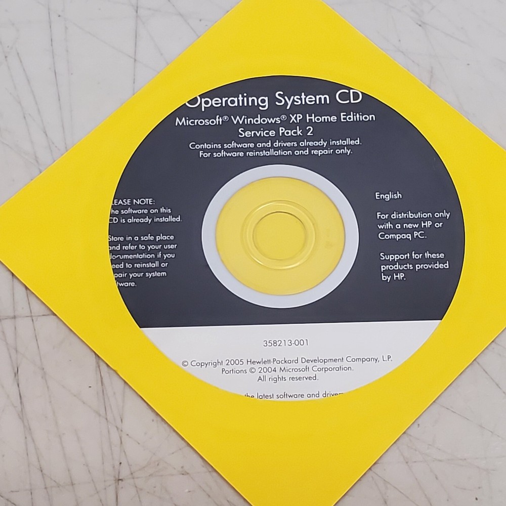 Microsoft Windows XP Service Pack 2 SP2 CD