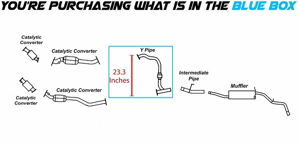Exhaust Y Pipe fits: 2002-2004 X Terra 2001-2004 Frontier