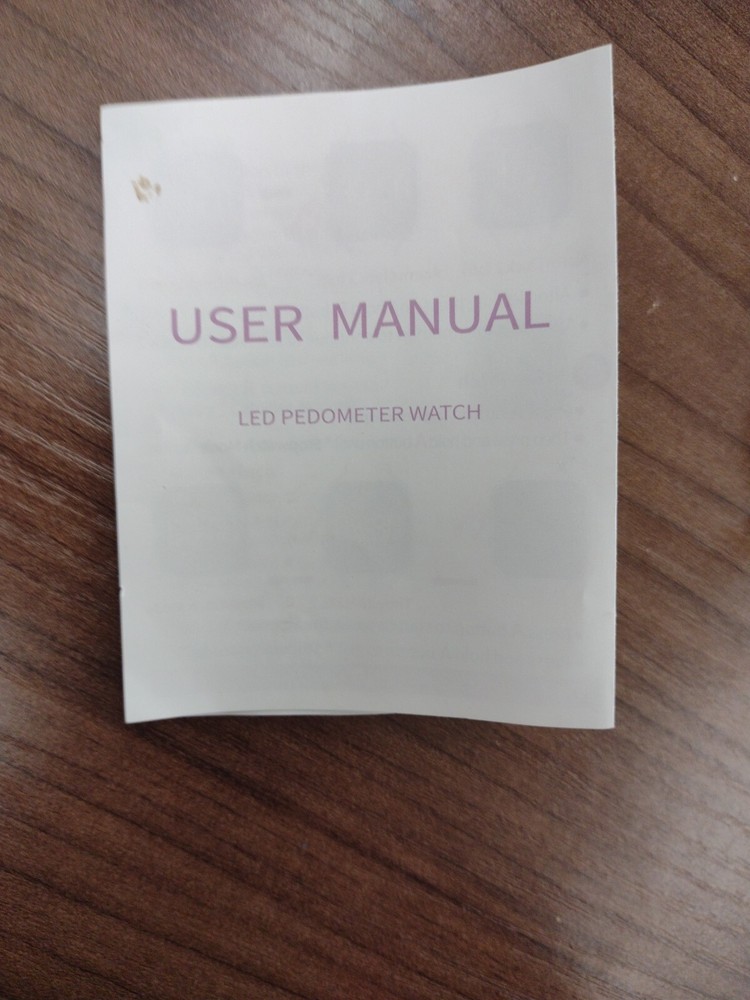 Led Pedometer Watch