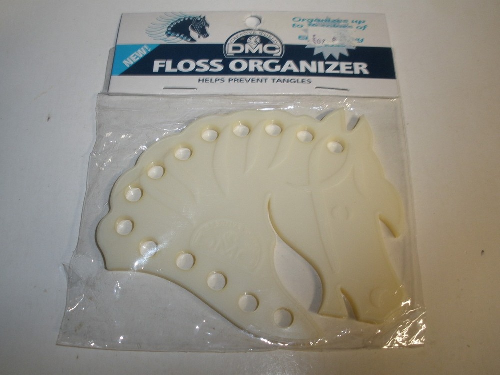 NEW DMC Floss Organizer HORSE White