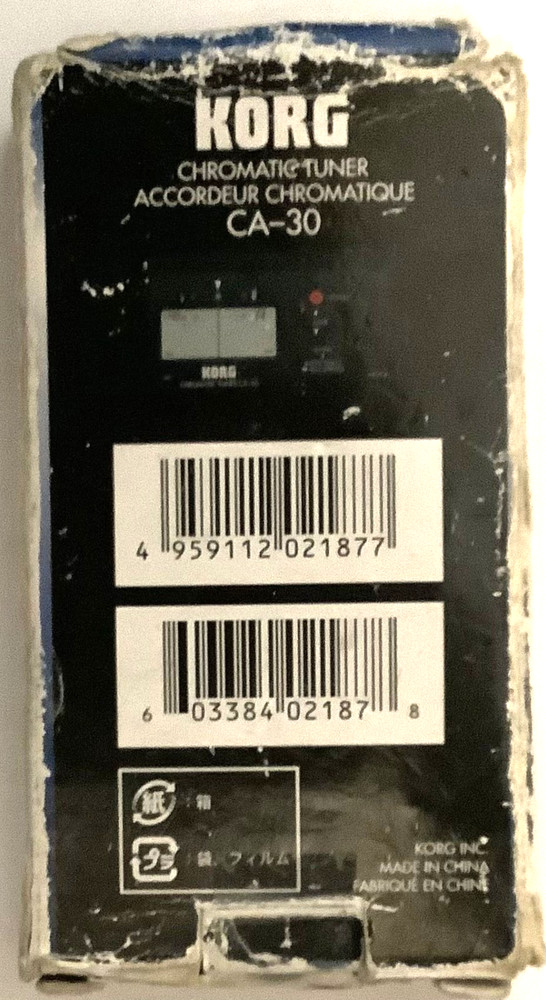 KORG Chromatic Tuner CA-30 - Tested / Working - Includes Box + Instructions