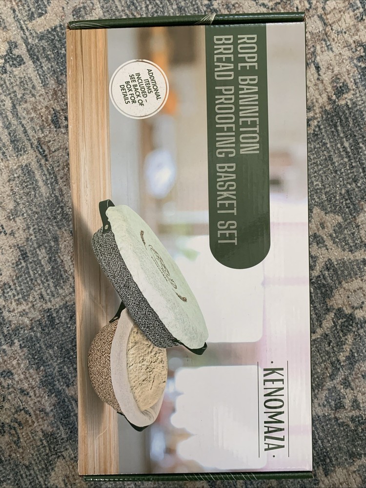 Banneton Proofing Basket Set with Bread Knife & Storage Bag