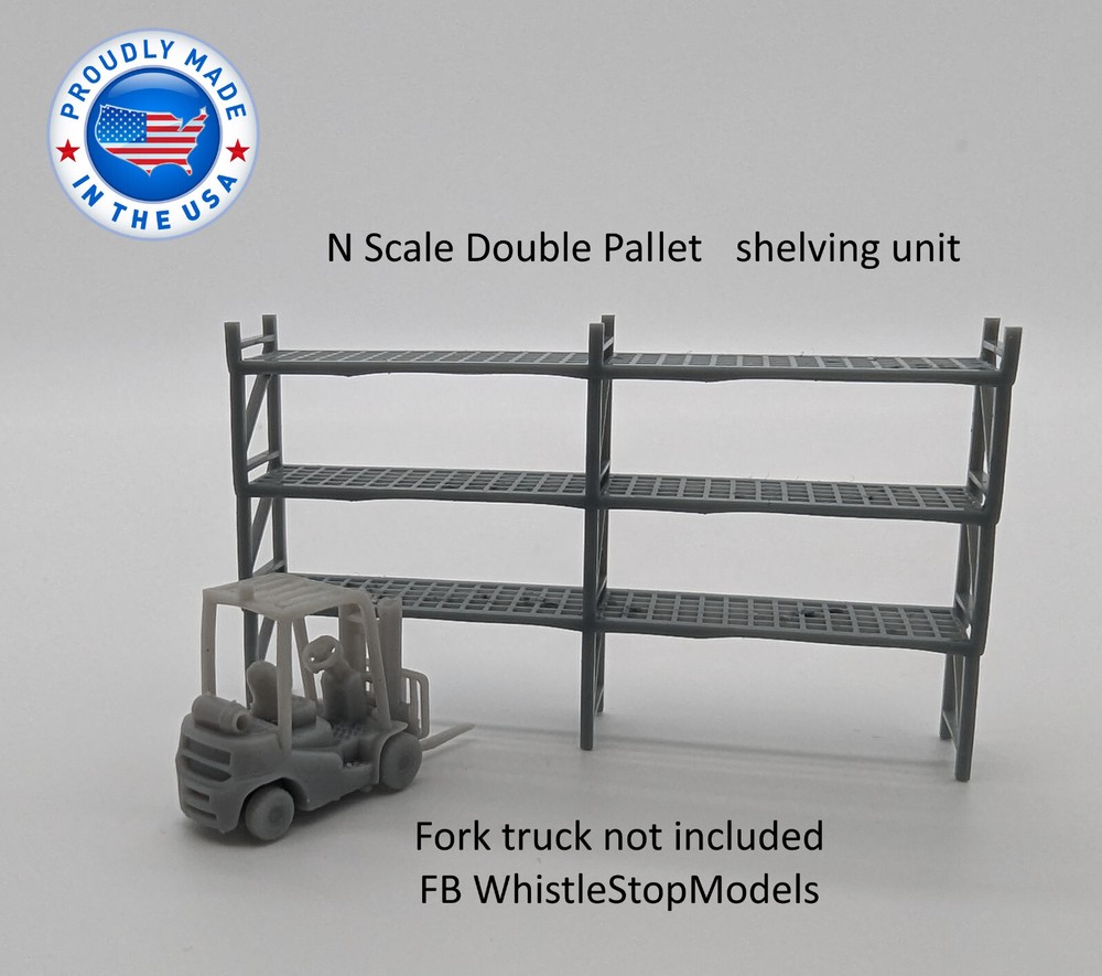 N Scale Pallet Shelving N1033