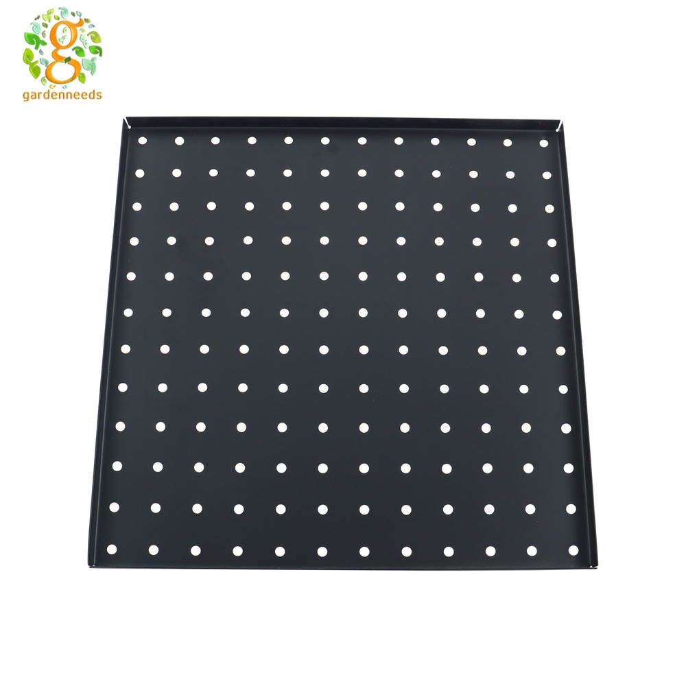 4Pcs 12"×12" Heavy Duty Metal Pegboard Panel Wall Organizer Panel Storage Hanger