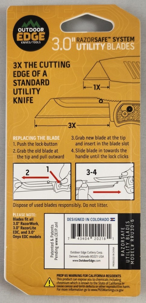 Outdoor Edge Razor Work Utility style knife