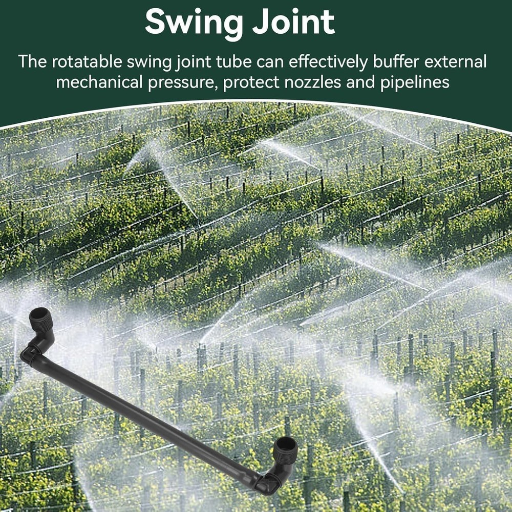 5PCS G3/4 External Thread Swing Joint Pipe, Pipe Swing Assembly, Rotatable Swing