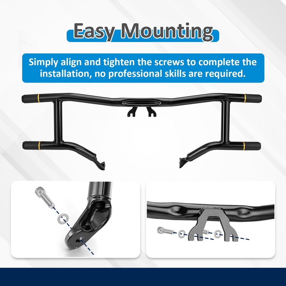 Front Highway Engine Guard Crash Bar For Harley Touring ELECTRA GLIDE 14-UP