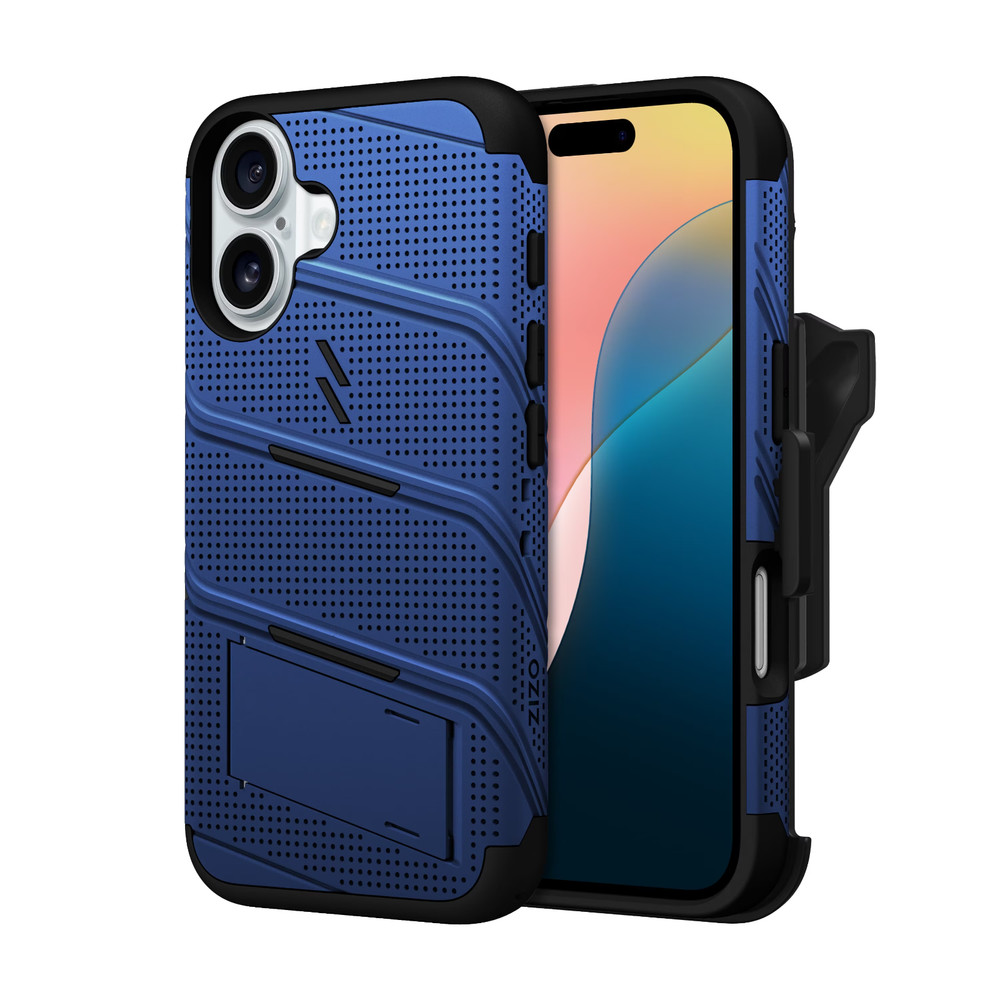 ZIZO BOLT Bundle iPhone 16 Case with Tempered Glass