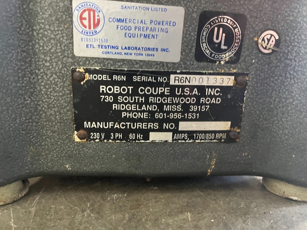 Robot Coupe R6N Food Processor