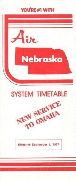 Air Nebraska timetable 1977/09/01
