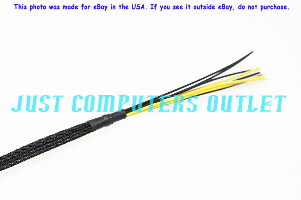 🔥 (30+4)" Mac Pro Pixlas Mod Dual 6+2 PCI-E GPU Power Cable w/Quick Crimp Conn.