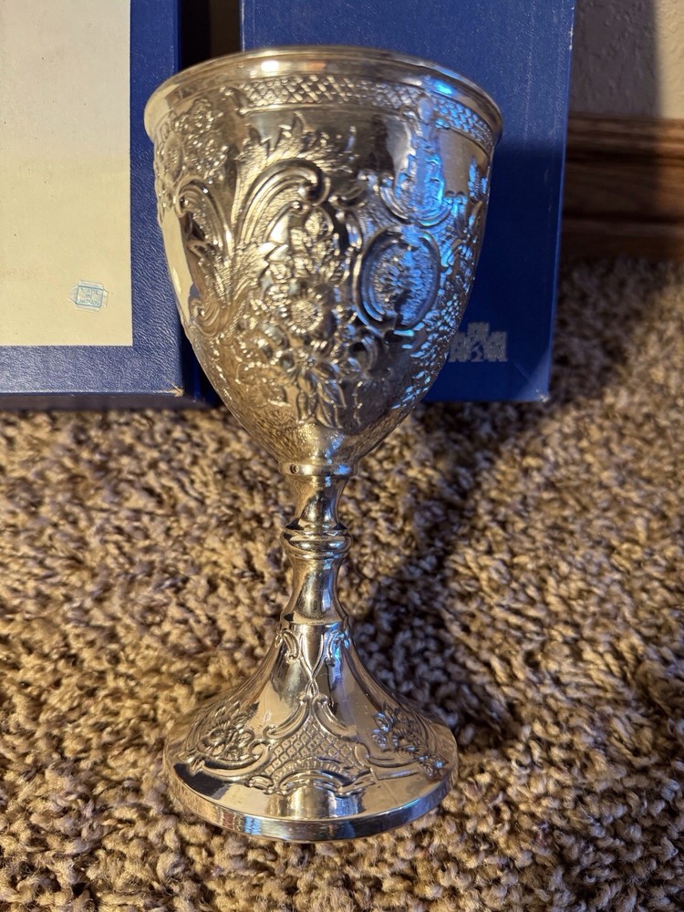 Cornell Silver C102 Embossed Silverplate 6 1/2” Goblet