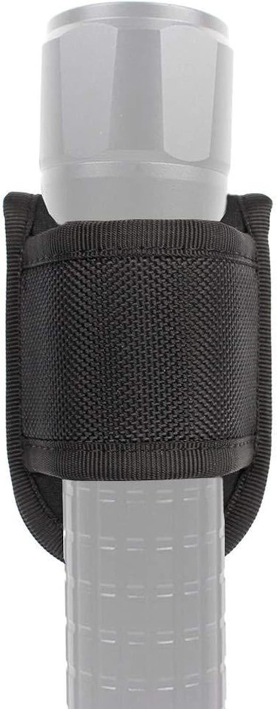 2Pcs Torch Pouch Flashlight Holder Open Top Organizer for Backpacking Gear