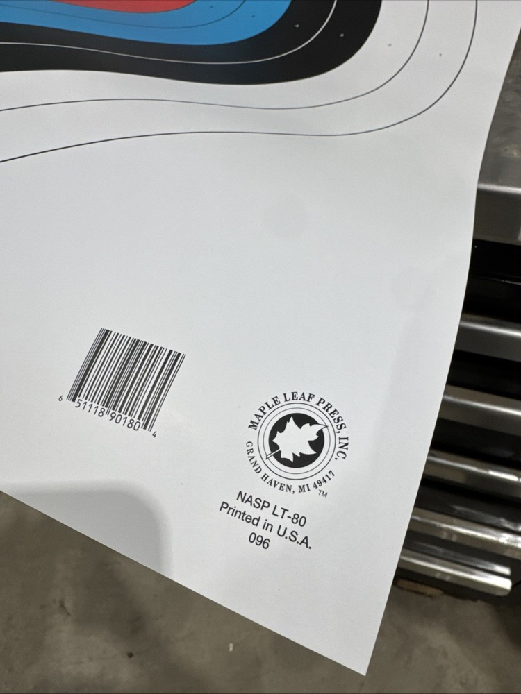 7 Pack- Maple Leaf NASP Target 80 cm.