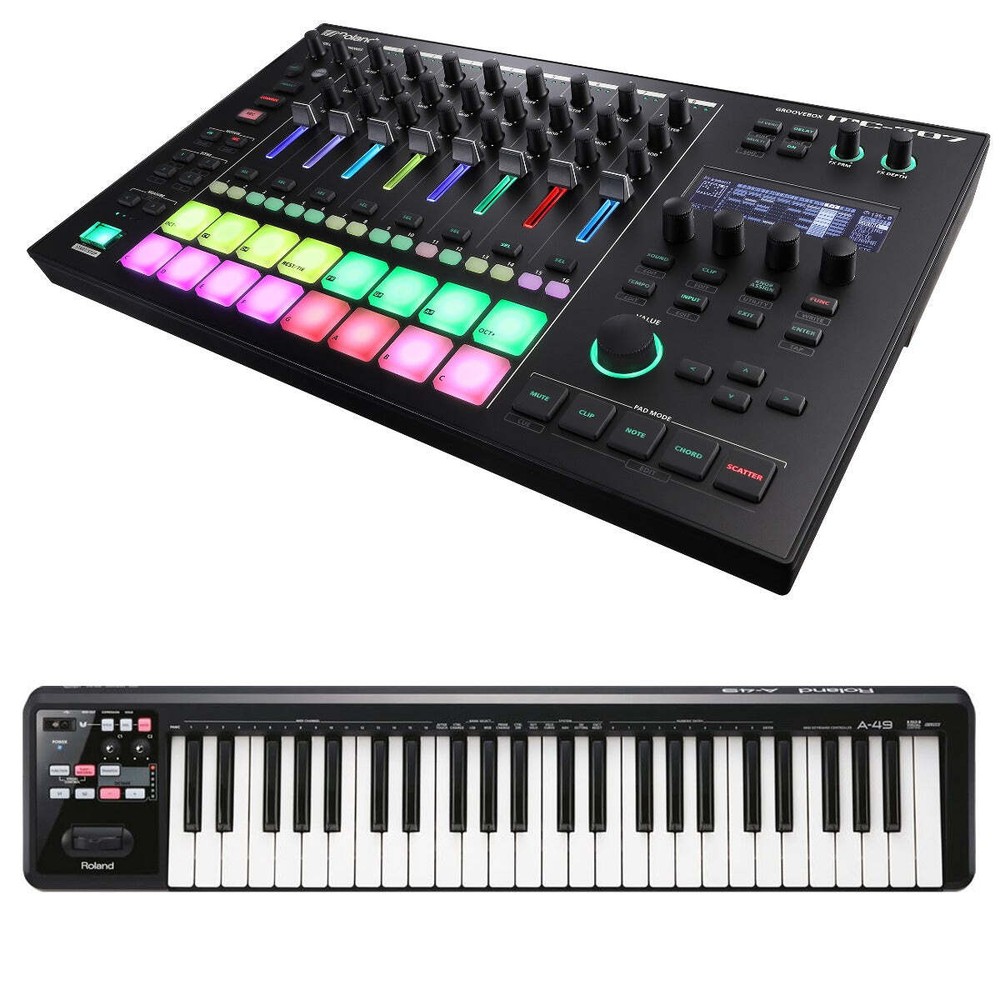 Roland MC-707 Groovebox CONTROLLER RIG