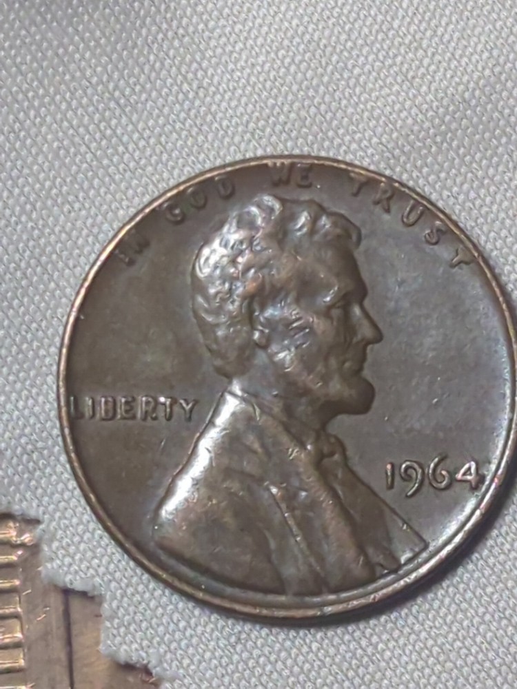1964 Lincoln Cent No mint mark Letter Errors On Rim