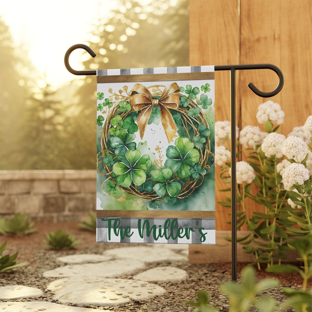 Personalized St Patrick's day Flag | Personalized House Flag