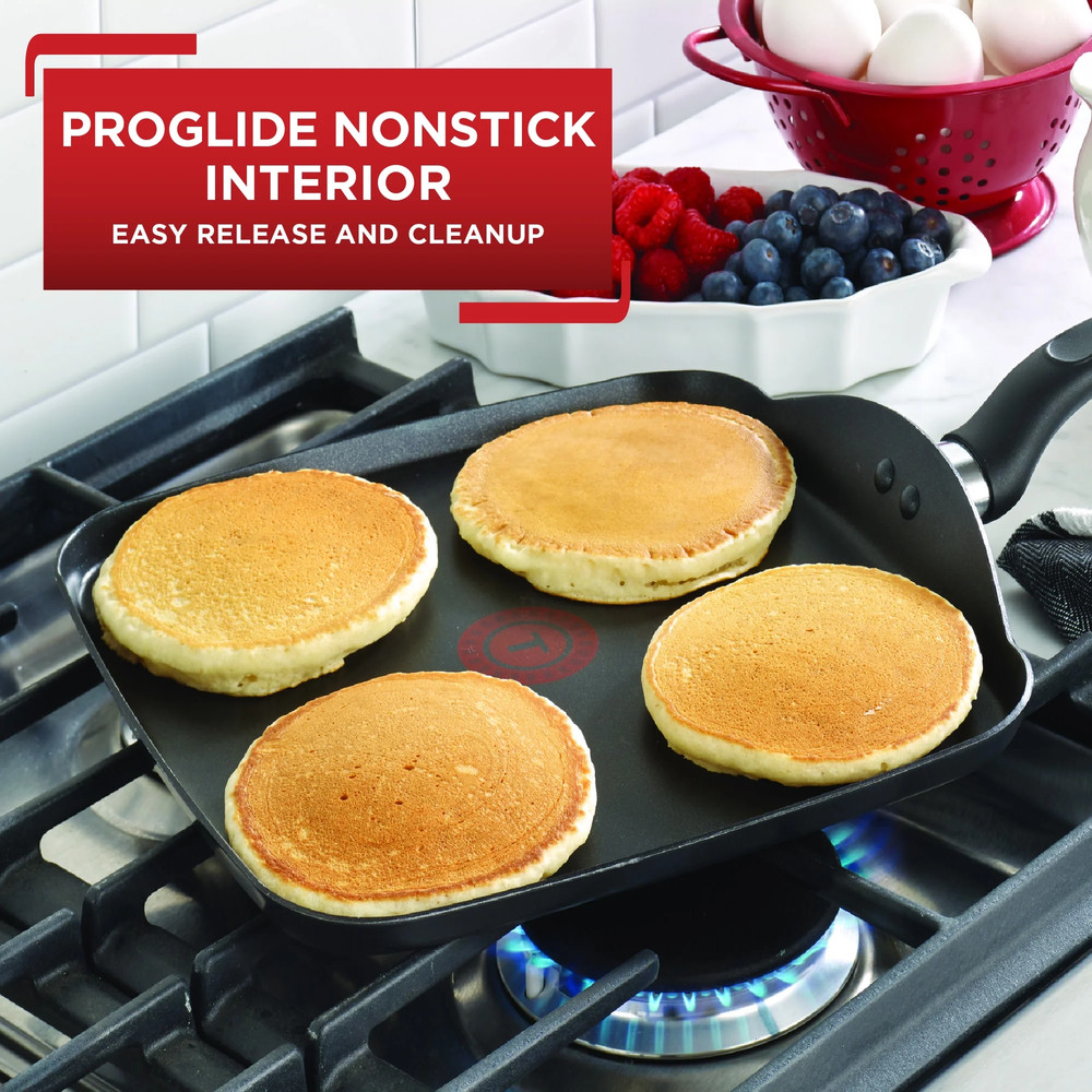 Nonstick Cookware, Griddle, 11 Inch, Grey
