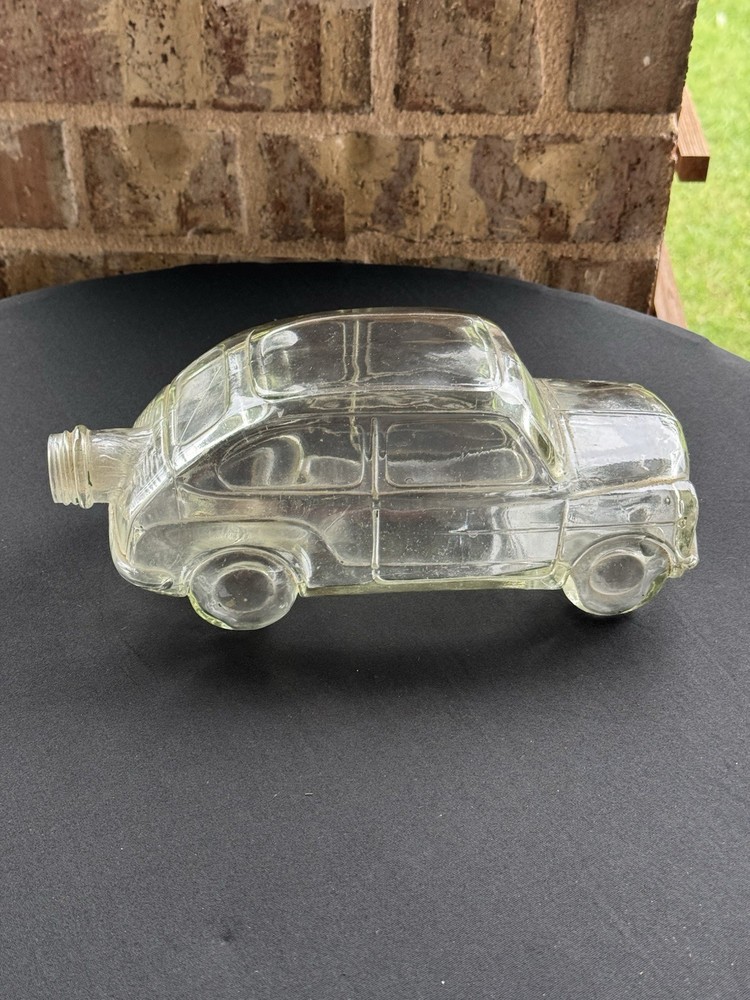 Vintage Car Shape Glass Bottle (Decanter)