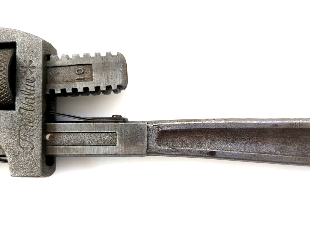 Vintage True Value Pipe Monkey Wrench Hand Tool Adjustable 10"