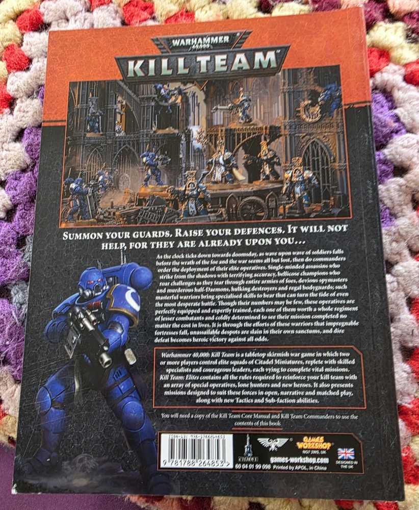 Warhammer 40k Kill Team Elites & Core book softcover book x 2