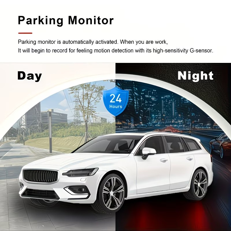 1080P Dual Dash Cam Front & Inside Car Camera IR Night Vision Loop Recording DVR