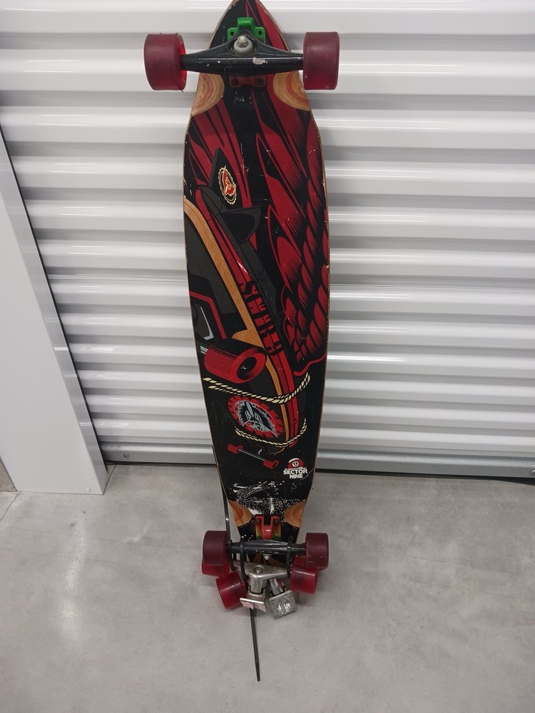 Sector 9 Complete Longboard Red Wheels Graphic Deck