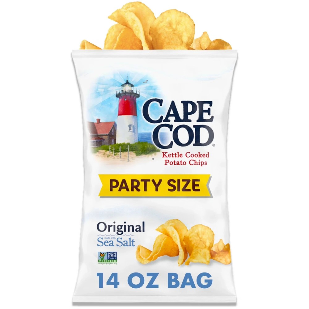 Cape Cod Potato chips original Kettle chips 14 oz party size Free shipping......