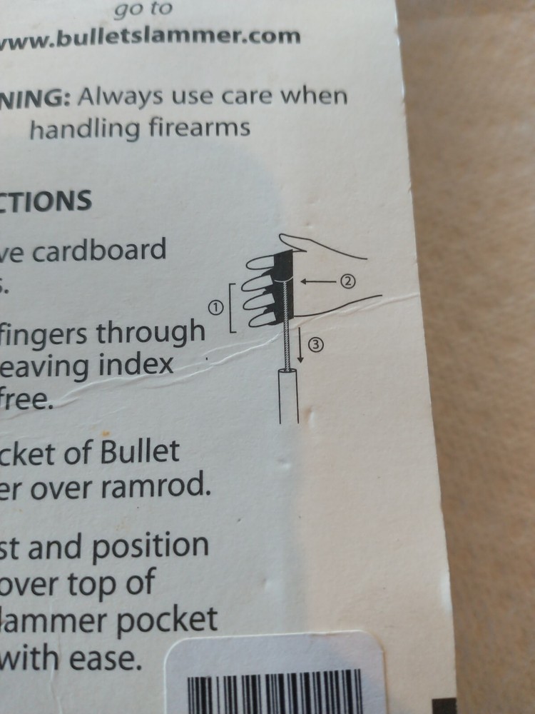 Bullet Slammer muzzleloader ramrod aid, hand-held. New 🆕
