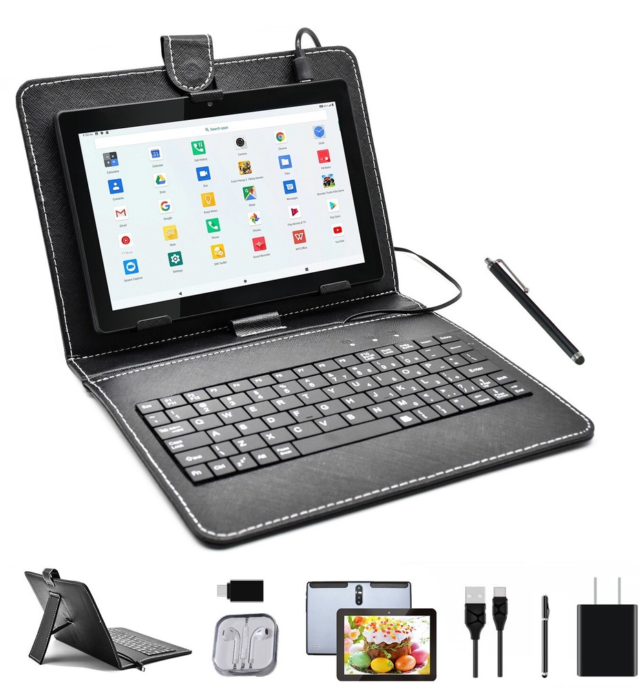 Android 10 Ten Core 8 Inch HD Game Tablet Computer PC GPS Wifi Bundle Keyboard