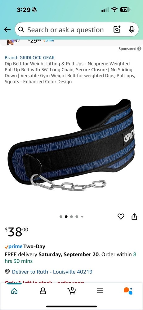 Gridlock Dip Weight Belt